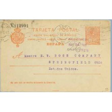 1915. Medallón.10 c. Madrid a Springfirlf, USA. Mat. Madrid (Laiz 53) 36€