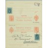 1926. Medallón. 10 c. + 10 c. rojo sobre azulado + 15 c. verde. Vaquer (Ed. 315). Madrid a Amsterdam. Mat. Madrid (Laiz 54AFb) 1