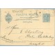 1925. Vaquer. 25 c. azul, cartulina crema lisa. Siete cifras (Laiz 59C) 44€