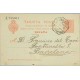 1910. Medallón. 10 c. rojo s.gris. Barcelona. Mat. Ambulante (Laiz 53D) 35€